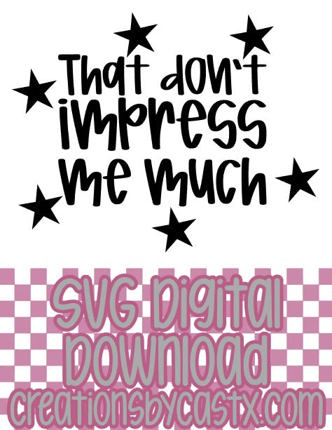 That Don't Impress SVG