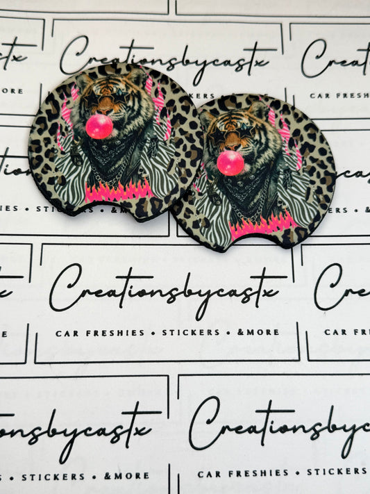 Tiger Car Coasters