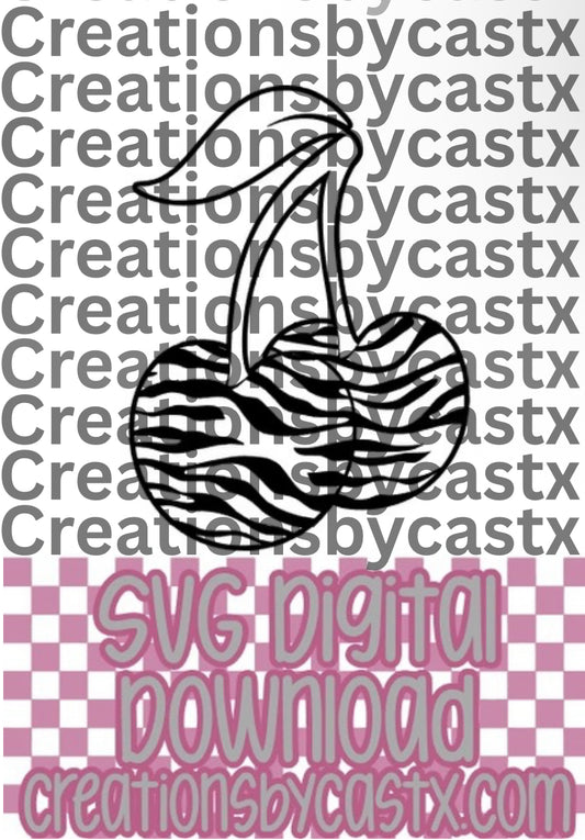 Zebra Cherries SVG