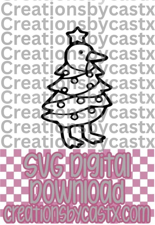 Christmas Tree Goose SVG