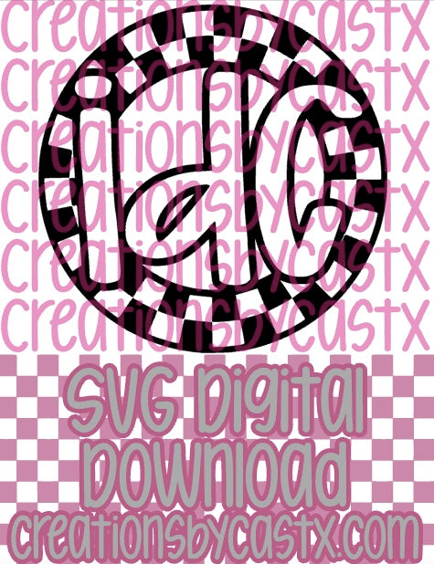 IDC Checkered Circle SVG