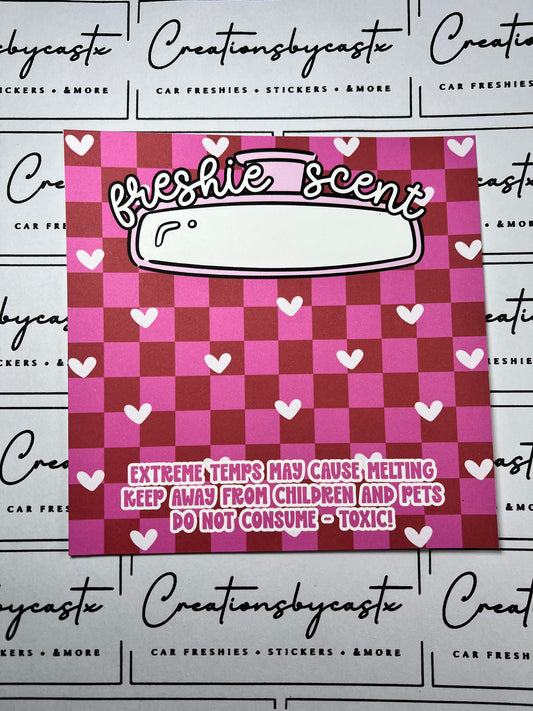 Red & Pink Checkered Bag Inserts