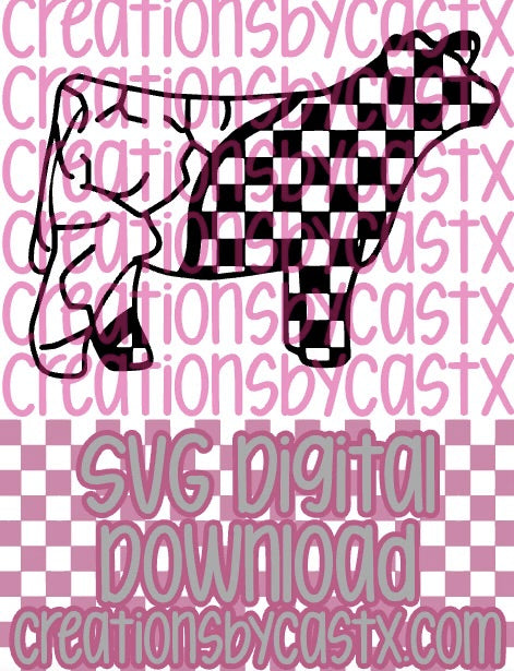 Turq Check Steer SVG