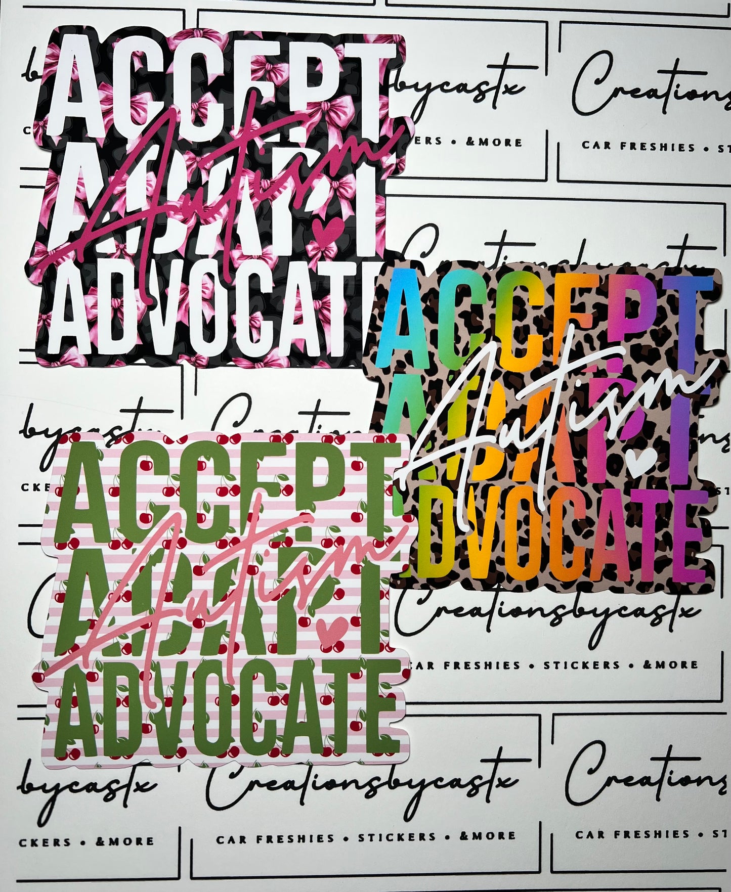 RRMC Autism Accept Adapt Advocate Mold & Cardstock Bundle