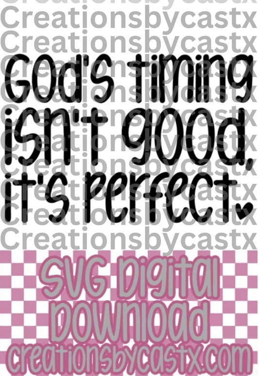 God's Timing SVG