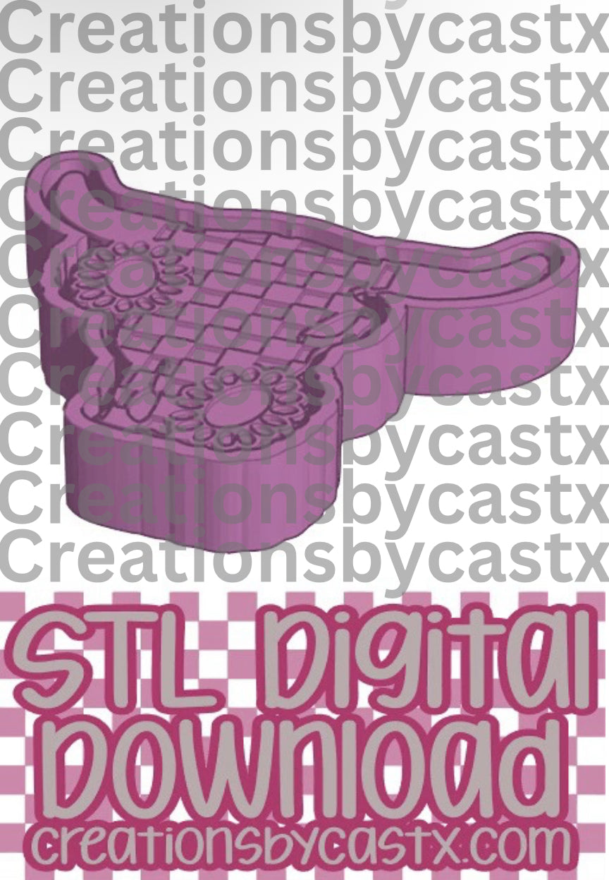 Checkered Bull Concho STL