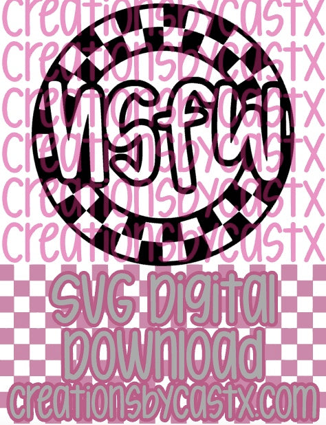NSFW Checkered Circle SVG