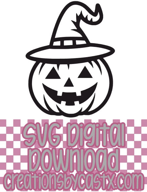 Witch Jackolantern SVG