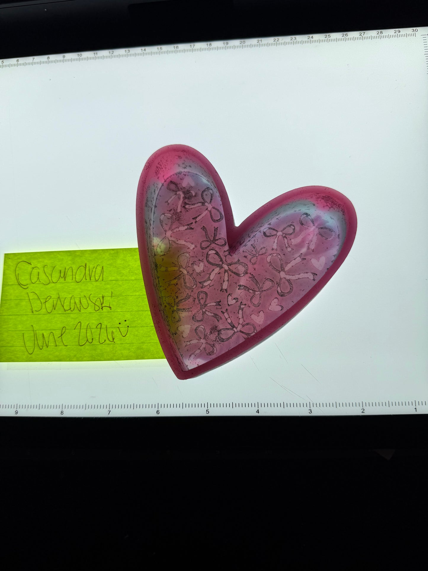 Heart w/Bows Destash Mold