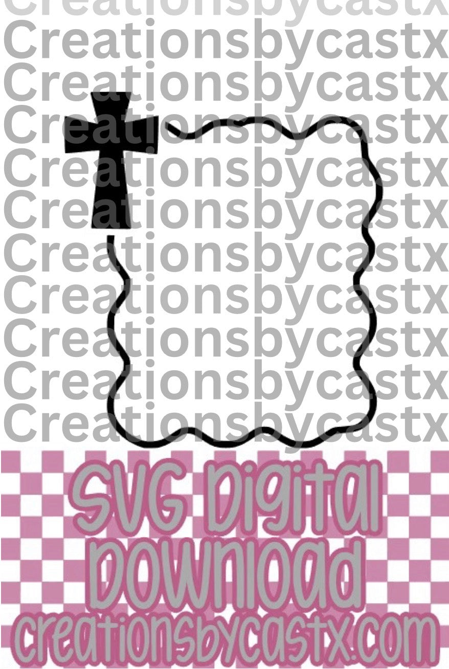 Cross Frame SVG (for CARDSTOCK)
