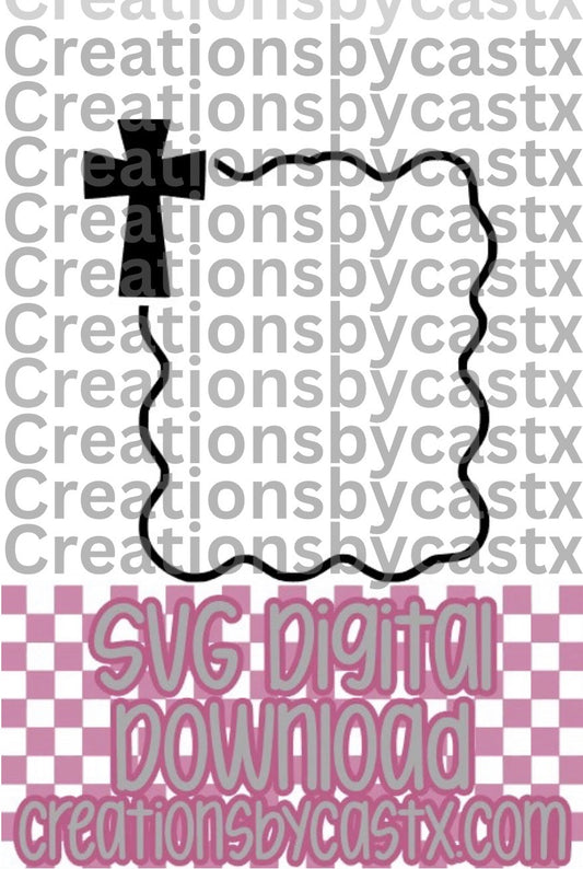 Cross Frame SVG (for CARDSTOCK)