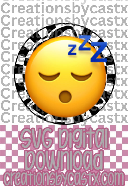 Fred Checkered Circle SVG