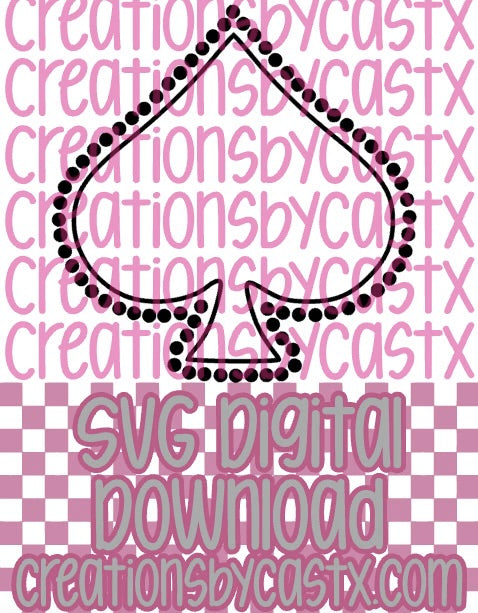 Spade Frame SVG