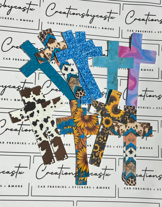 Bossy Dimensional Cross Cardstock Destash