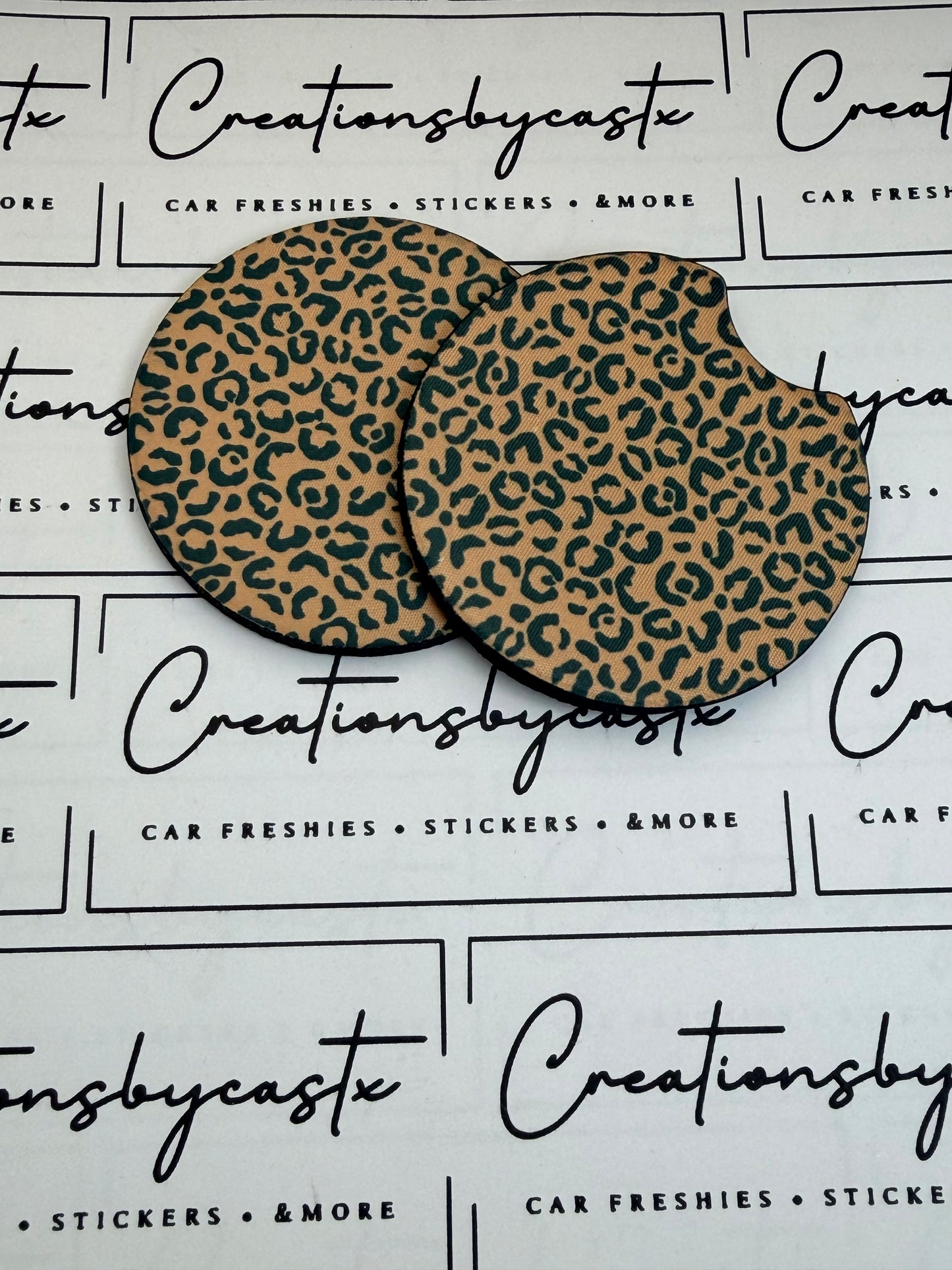 Leopard Car Coasters