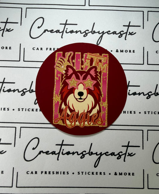 TX Agg Round Cardstock