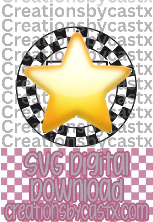 Stros Checkered Circle SVG