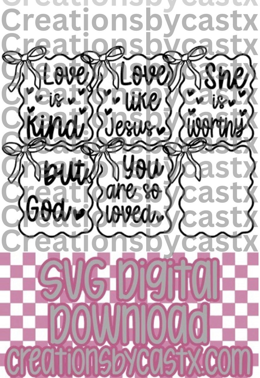 Frame w/Bow Bundle SVG