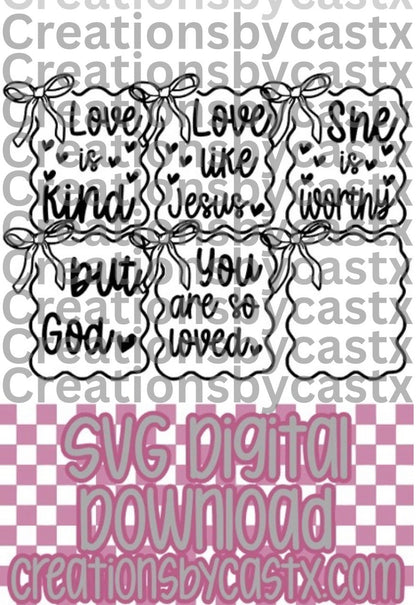 Frame w/Bow Bundle SVG