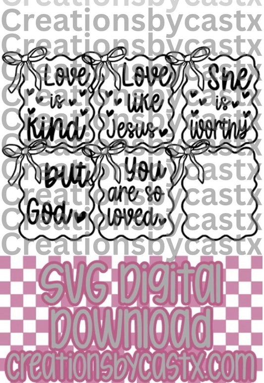 Frame w/Bow Bundle SVG