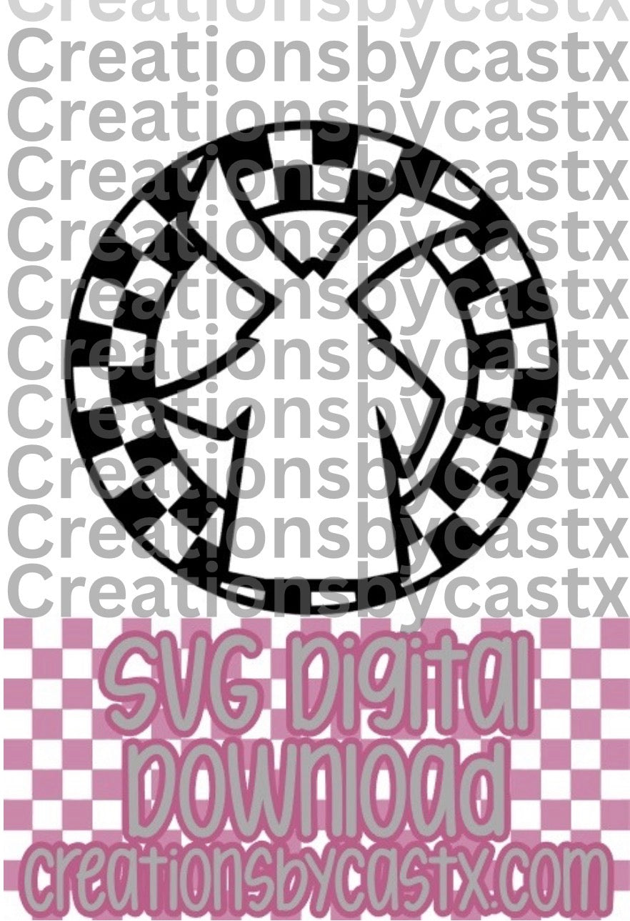 DB Checkered Circle SVG