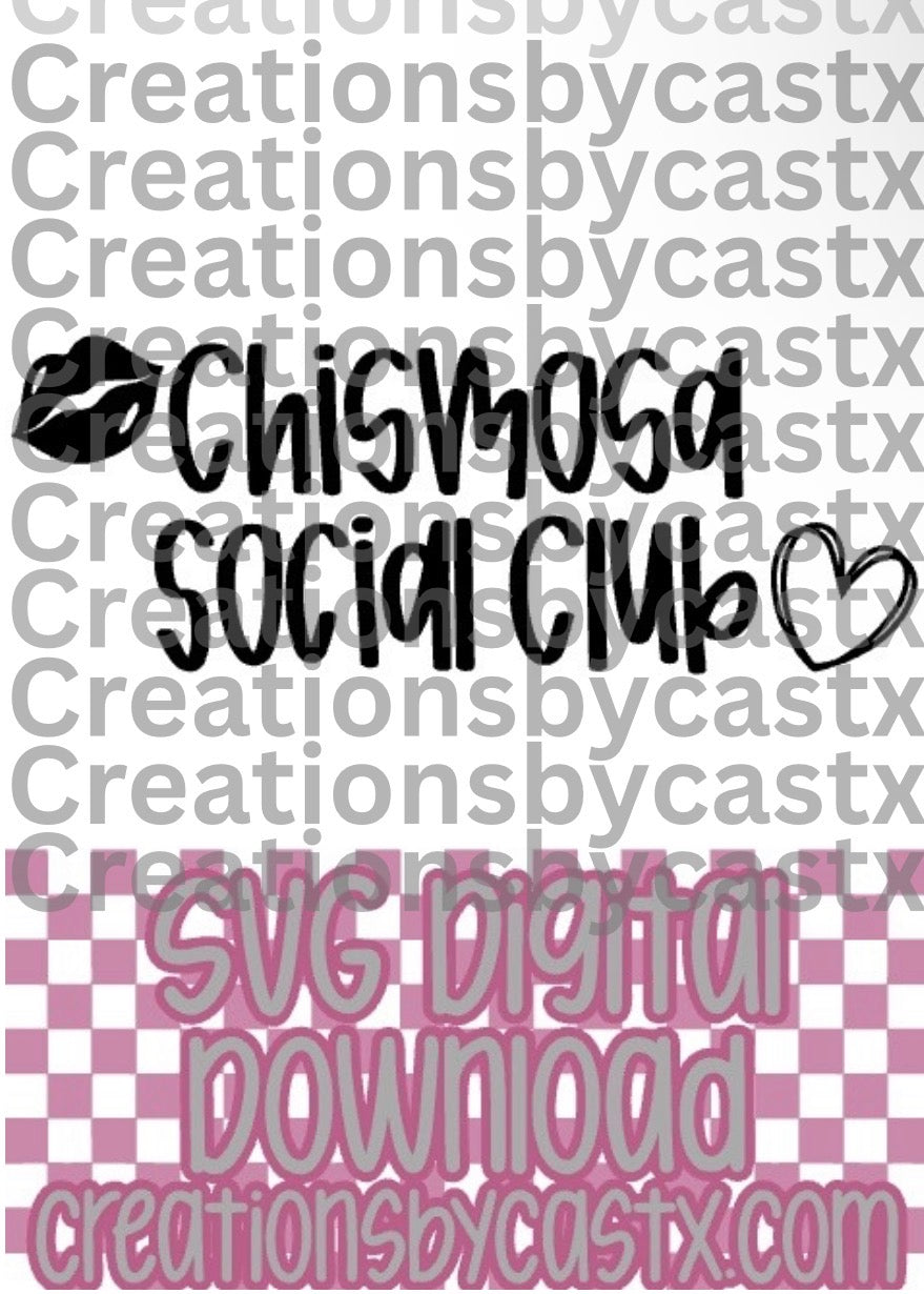 Chismosa Social Club SVG