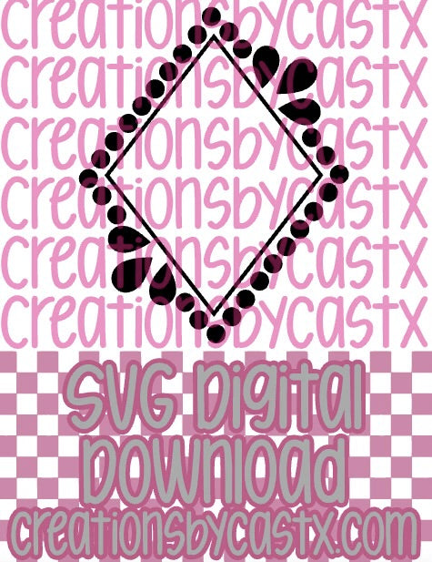 Diamond Stone Frame SVG