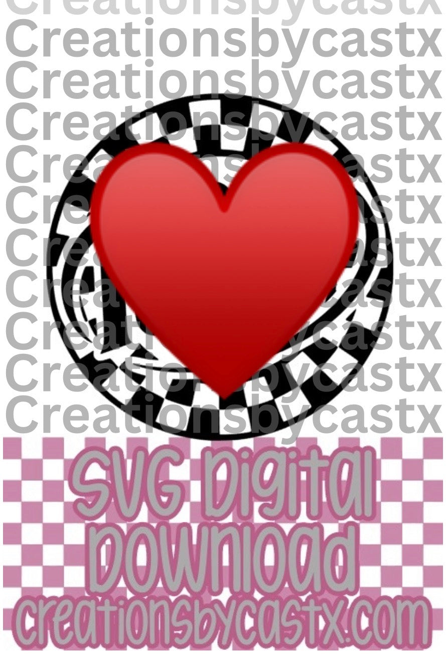 DP Checkered Circle SVG