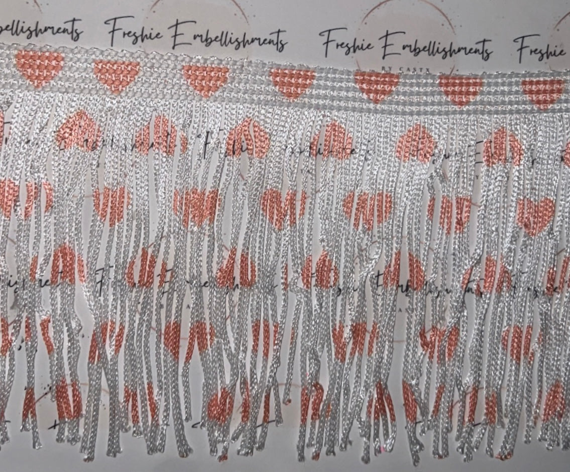 Pink Heart Fringe