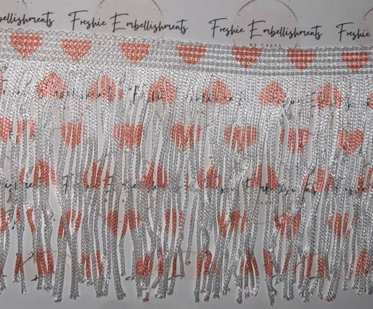 Pink Heart Fringe