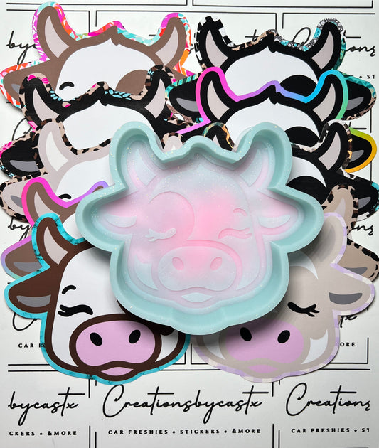 LPF Adorable Cow Mold & Cardstock Bundle