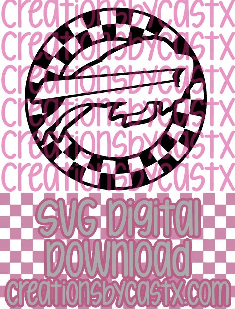 Buff Checkered Circle SVG