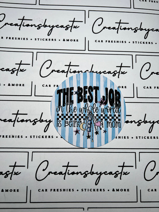 The Best Job Round Cardstock Individual