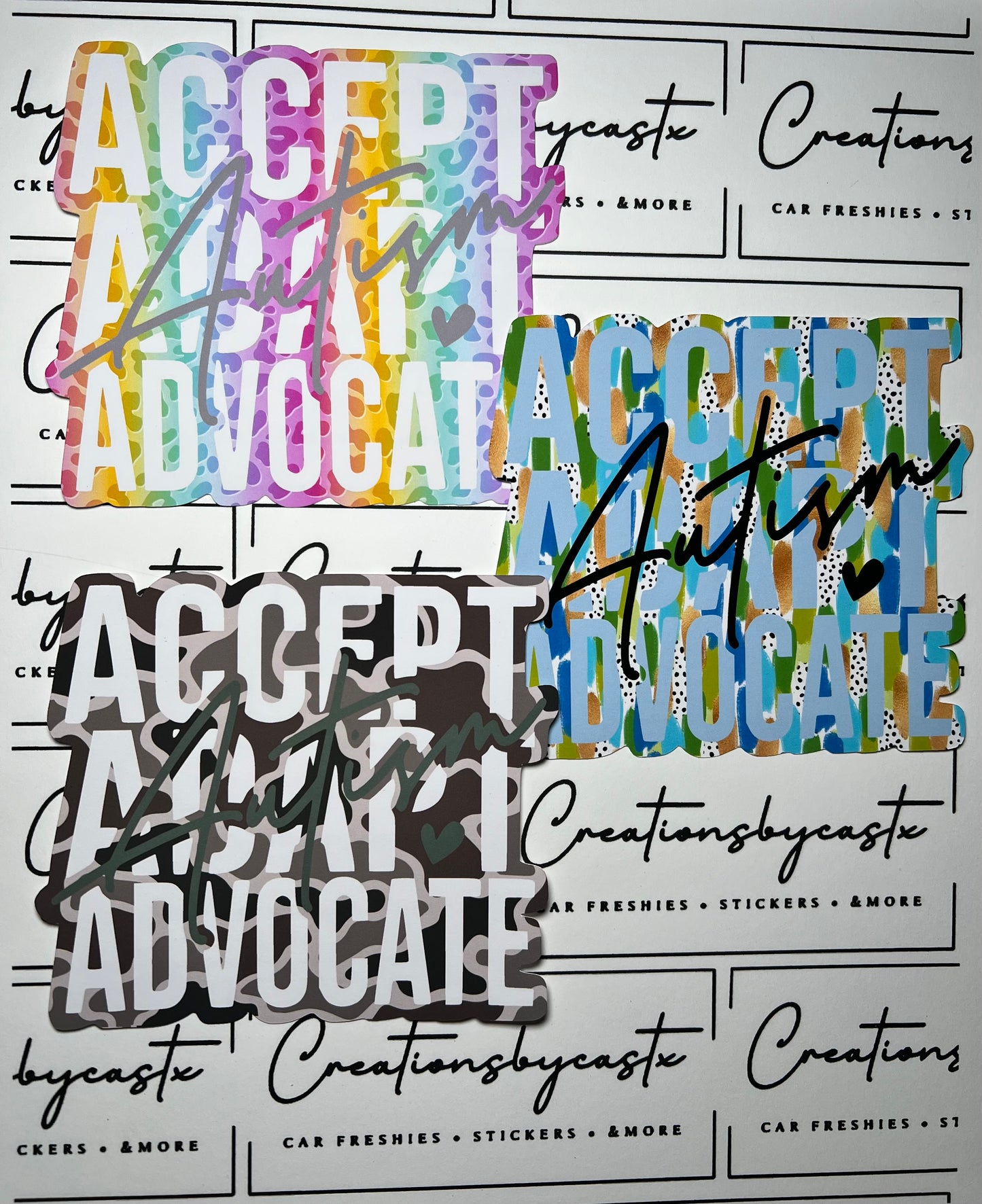 RRMC Autism Accept Adapt Advocate Mold & Cardstock Bundle