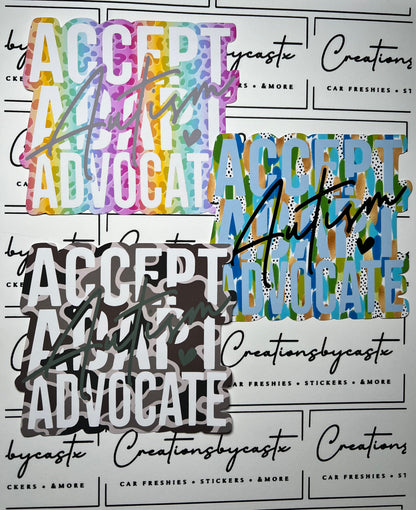 RRMC Autism Accept Adapt Advocate Mold & Cardstock Bundle