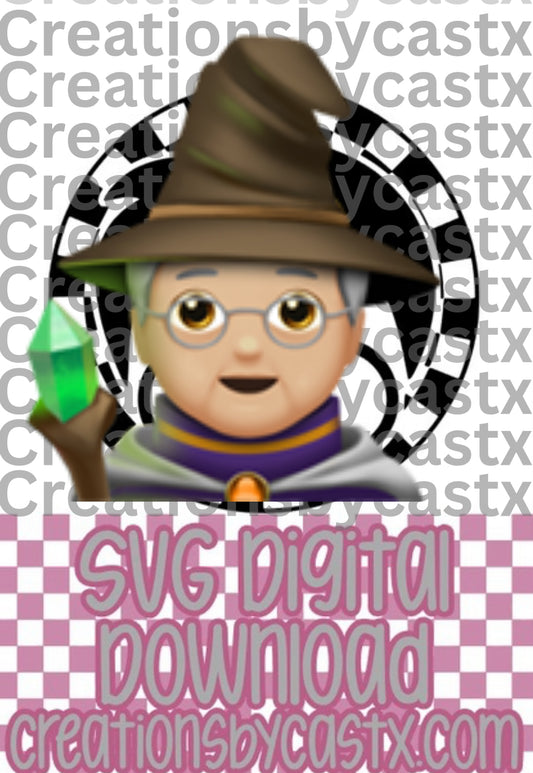 Faceless HP Checkered Circle SVG