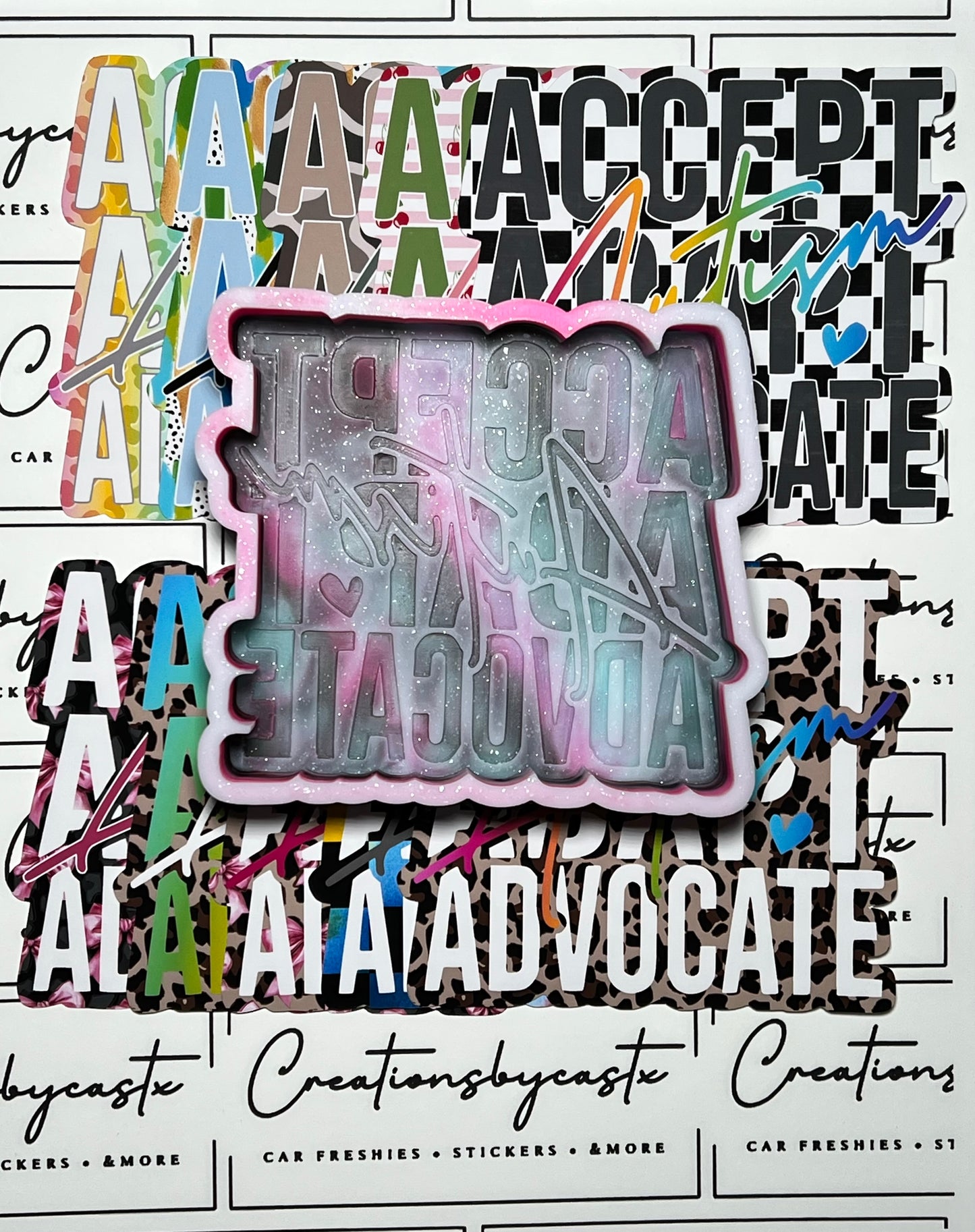 RRMC Autism Accept Adapt Advocate Mold & Cardstock Bundle