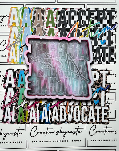 RRMC Autism Accept Adapt Advocate Mold & Cardstock Bundle