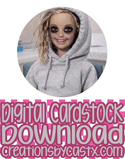Doll 16 Digital Cardstock