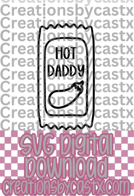 Hot Daddy Sauce Packet SVG