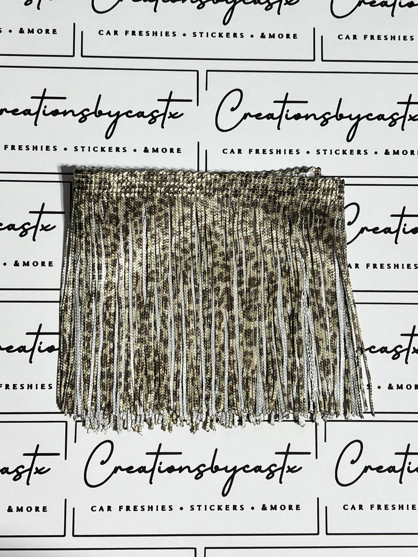 Brown Leopard Fringe