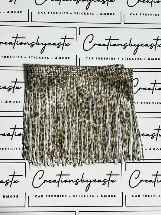 Brown Leopard Fringe