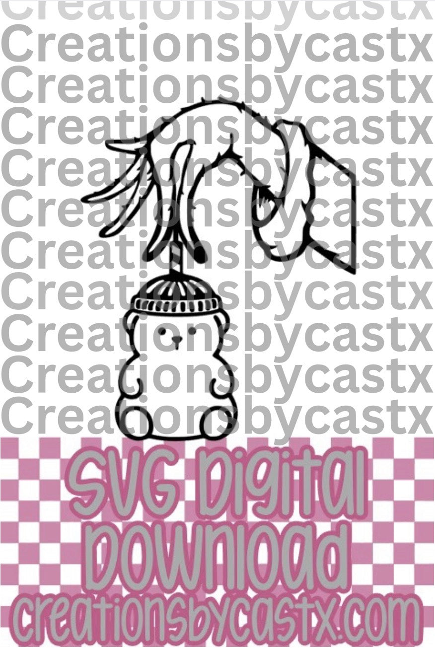 Green Hand Teddy Cup SVG