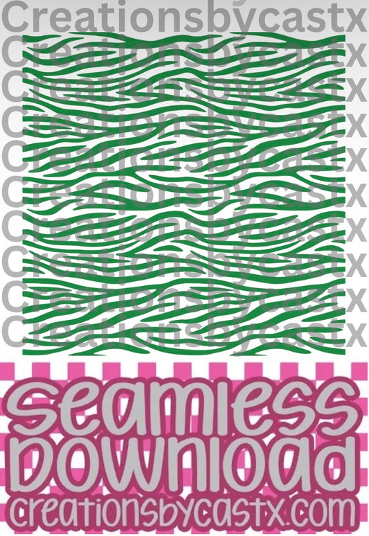 Green White Zebra Seamless