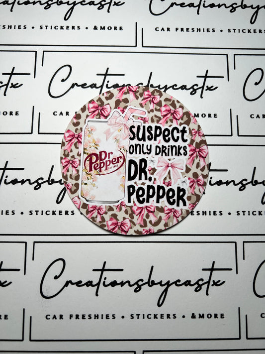Suspect DP Brown Leopard Round Cardstock Individual