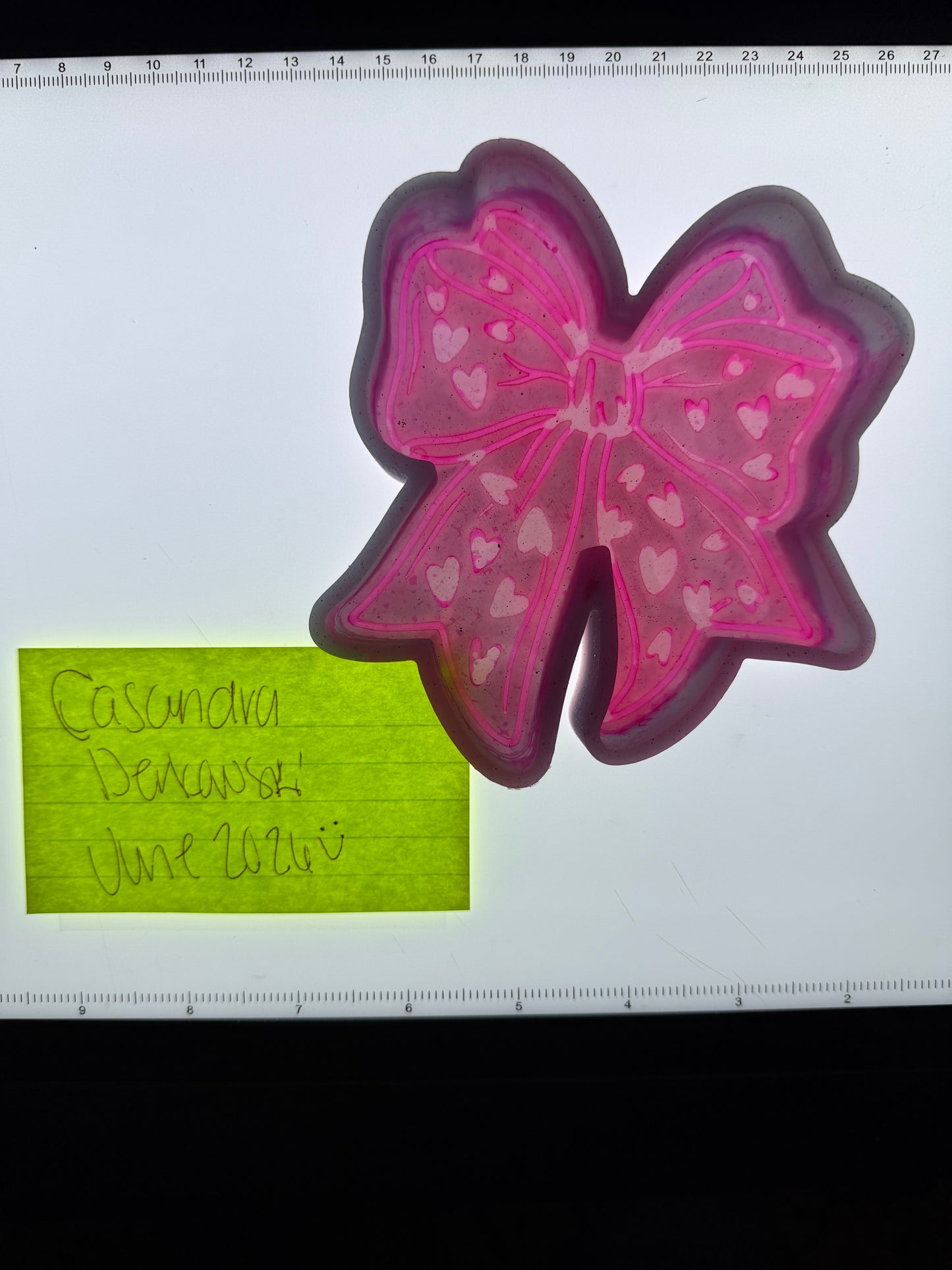 Bow w/Hearts Destash Mold
