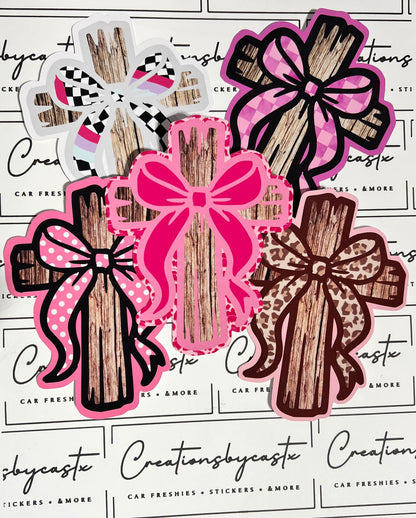 LPF Cross w/Bow Cardstock