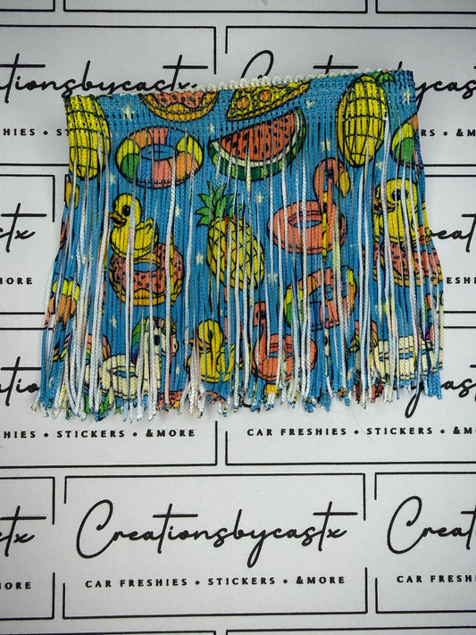 Animal Floatie Printed Fringe