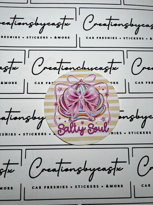 Salty Soul Round Cardstock Individual