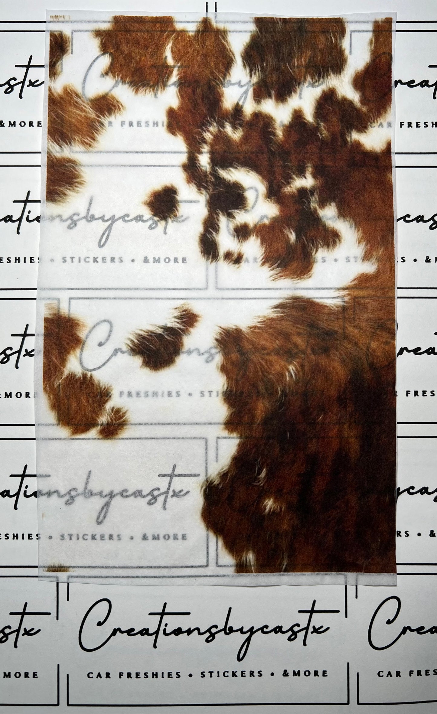 Brown Cow Print Tissue Paper